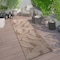 World Rug Gallery Distressed Palm Leaves Textured Flat Weave Indoor/Outdoor Area Rug 2' x 7' Brown 114BROWN2X7 - alternate 1